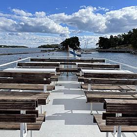 Näkymä lautan yläkannelta