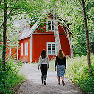 Kaunissaari path and cottage