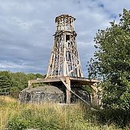 Art piece in the Vallisaari forest. 